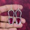 Украшения с искусственным рубином, Ювелирные изделия из стерлингового серебра 925 пробы, Серьги ручной работы, Ювелирные изделия с драгоценными камнями для женщин