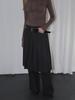 Etmont Multi-Way Pleats Skirt, Black
