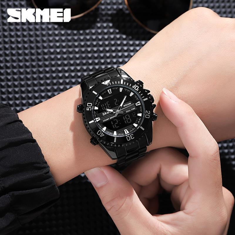 Moment Quartz Dual Movement электронные часы мужские часы многофункциональные спортивные водонепроницаемые часы для активного отдыха