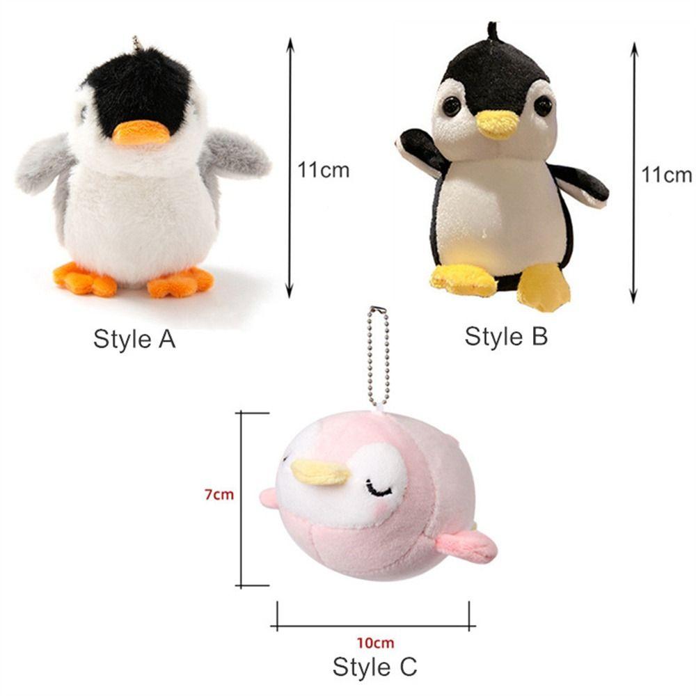 Брелок для сумки с мультяшным животным, куклой-пингвином, кулоном, плюшевой игрушкой-пингвином, плюшевым брелоком в виде пингвина