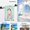 Naanle Lovely Easter Rabbit Colors Eggs Bunny Pattern Soft Absorbent Guest Hand Towels Multipurpose for Bathroom, Hotel, Gym and Spa (16 x 30 Inches)