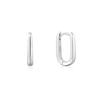 ANIA HAIE Oval 925 Silver Hoop Ring Earrings E059-09H