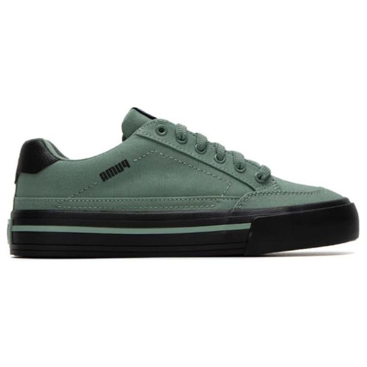 Puma Кеды Court Classic Vulc Унисекс Лесной Зеленый Черный Низкие Повседневные Кроссовки 395020-04