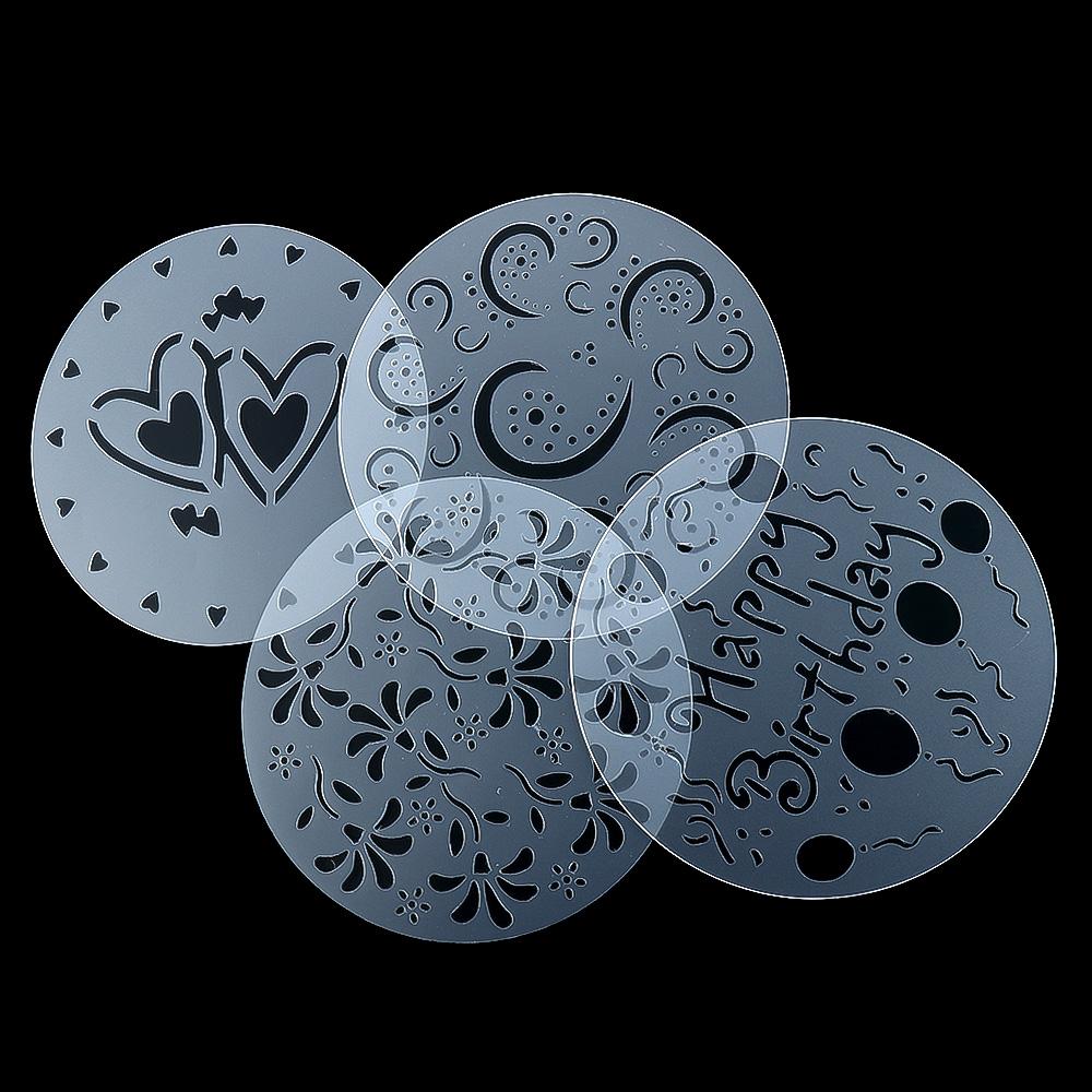 Кружевной Цветочный Край Сахарное Сито Инструмент для Украшения Торта Формы для Распыления Набор Трафаретов для Торта Форма для Выпечки Шаблон