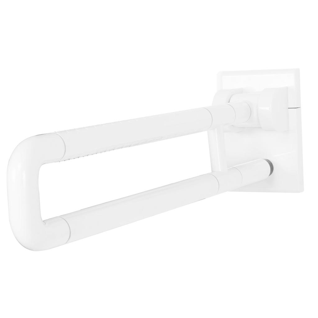 White Toilet Armrest Stainless Steel Bathroom Barrier Free Helping Handle Grab Bar Accessories