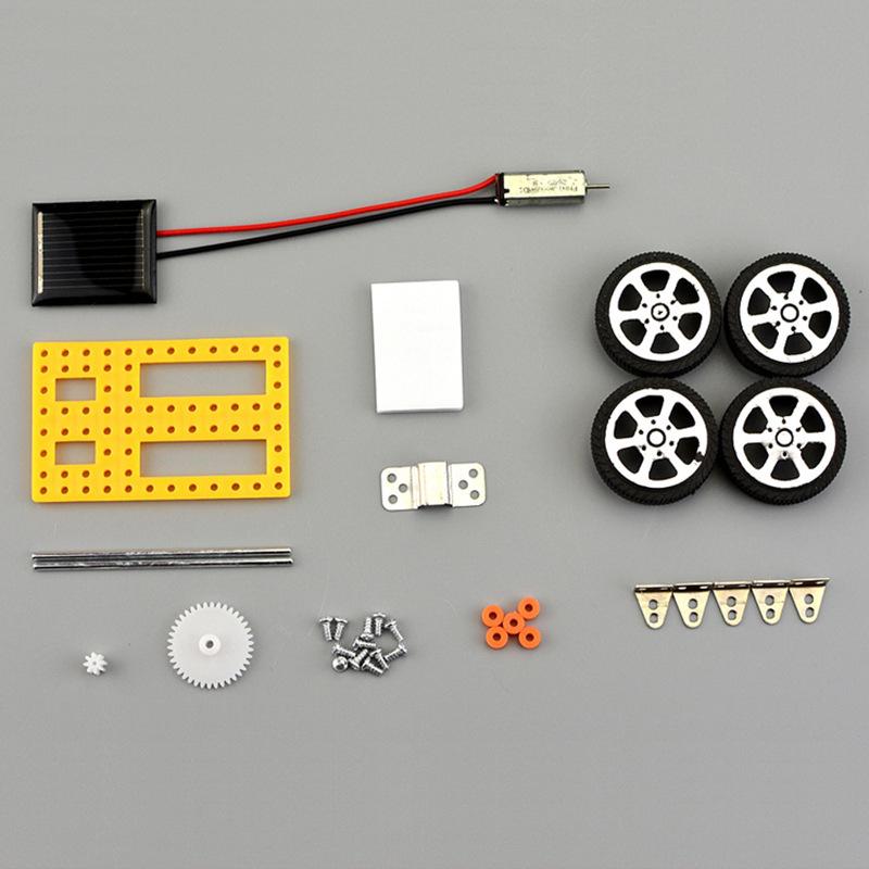 Мини DIY Автомобиль на солнечной батарее Игрушка для детей Образовательная STEM-игрушка Креативное Энергетическое Собранное Транспортное средство Научная Модель для Подарка на День Рождения