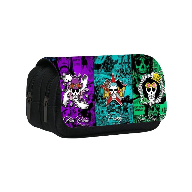 One Piece Large Capacity Double Layer Stationery Bag With Durable Nylon Material