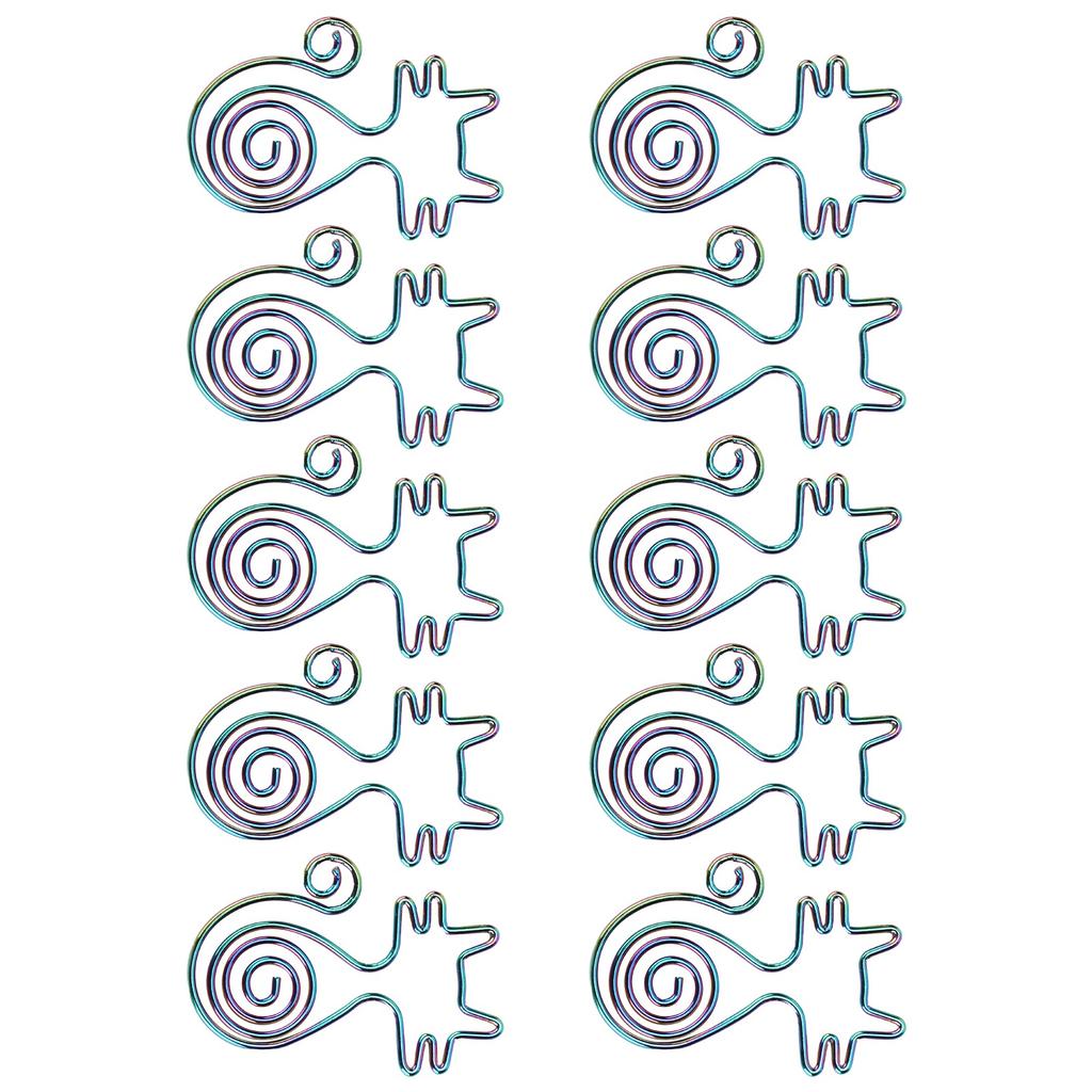 10 шт. скрепка в форме животного, красочная, в форме кошки, креативная, портативная, для офиса, дома, файлов, блокнота