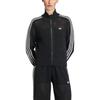 adidas Оригинальный вязаный спортивный свитер с молнией и высоким воротником 'Firebird Track Comfort', приятный для кожи, облегающего кроя, женские топы KC6497