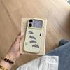 Custard Yellow Ink Splash Hollow Cat iPhone Case for 17/16ProMax/15Pro – Premium Feel