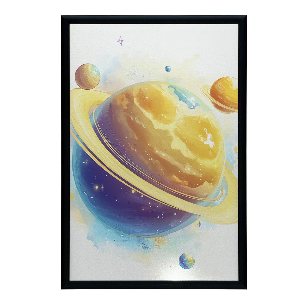 Постер Космическая Гармония Постер Космическая Гармония, 30X40 См, Алюминиевая Золотая Рама, Матовая Бумага 230 Г/м²