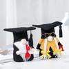 Graduation Season Black Doctor Hat Faceless Doll Cute Doll Holiday Gift Ornaments