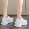 New Spring 2025 Fashionable Thick-soled Height-increasing Casual Single-shoe Mesh Lightweight Running Women's Shoes