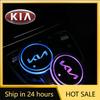 2026 Горячая Автомобильная Наклейка Автомобильная Светодиодная Подставка под Стакан Коврики Подставки под Стаканы Атмосферный Свет 7 Цветная Подставка для Kia Rio 3 4 K2 K3 X-Line