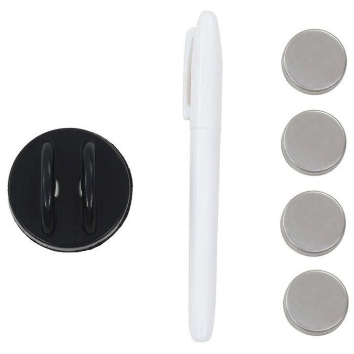 VidaXL Tableau noir magnétique mural en verre 80 x 60 cm