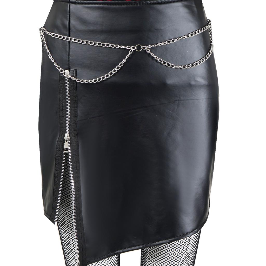 Хэви-метал рок Платье-бодикон для женщин Косплей-костюм Глэм-рок Полный комплект Наряд для Хэллоуина Концертной вечеринки