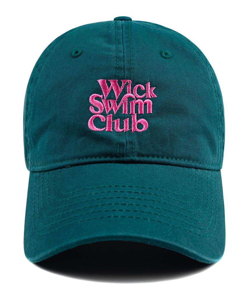 Кепка с козырьком Wig Swimclub, стираная, бирюзовая