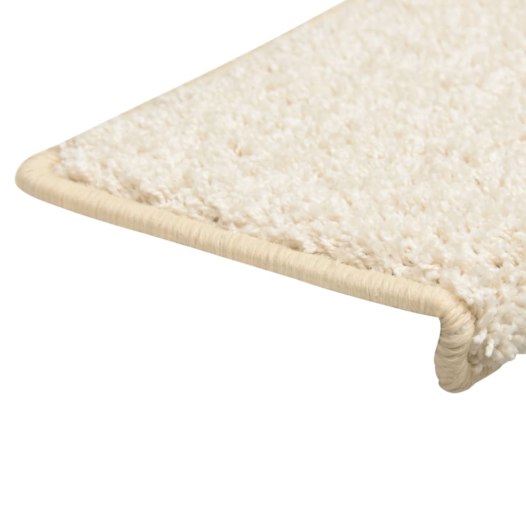 Stair Treads 15 pcs 65 x 21 x 4 cm White Rectangular Edge