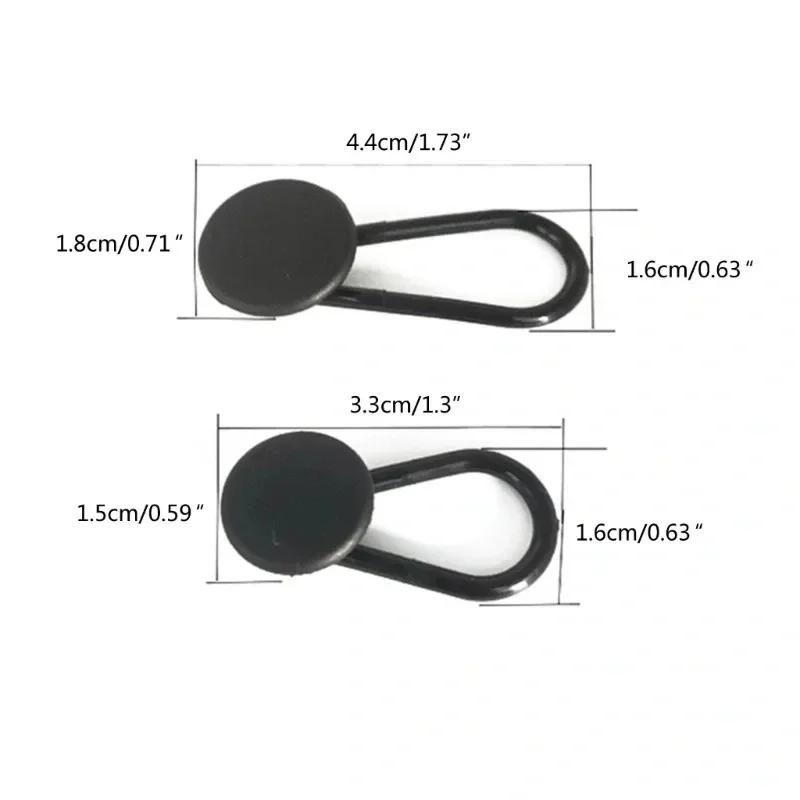 Кнопки-удлинители для брюк 15 мм/18 мм, гибкие удлинители талии для черных джинсов, брюк, одежды для беременных, юбки, удлиняющая кнопка