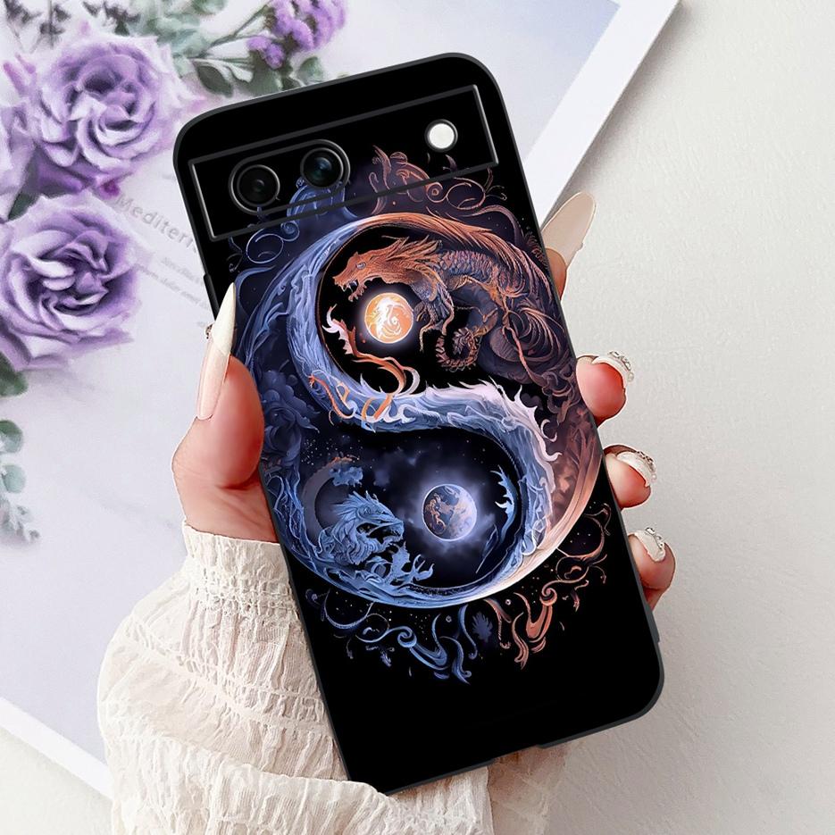 For Google Pixel 8A Case Pixel8 Pro Cute Cat Lion Painted Cover Soft TPU Phone Case For Google Pixel 8 Pro Pixel8A Fundas Bumper