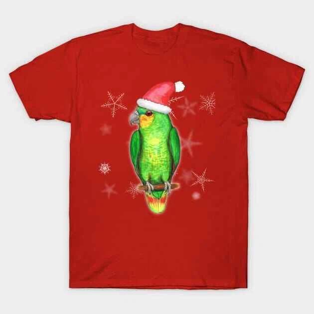 Christmas amazon parrot Made in Australia T-Shirt