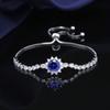 925 Sterling Silver Bracelet Moissanite Sunflower Bracelet Two Carats Hand Jewelry Women Pull-Out Style