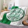 1PC Celtic Fc Crest Custom Name Patterned Flannel Blanket Suitable For All Seasons For Home Decor Warmth And Comfort Gifts Holiday Present