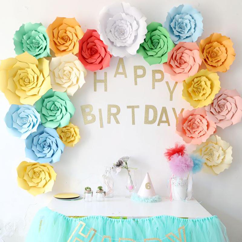 DIY искусственные бумажные цветы свадебные украшения фон день рождения ремесла DIY товары для мероприятий