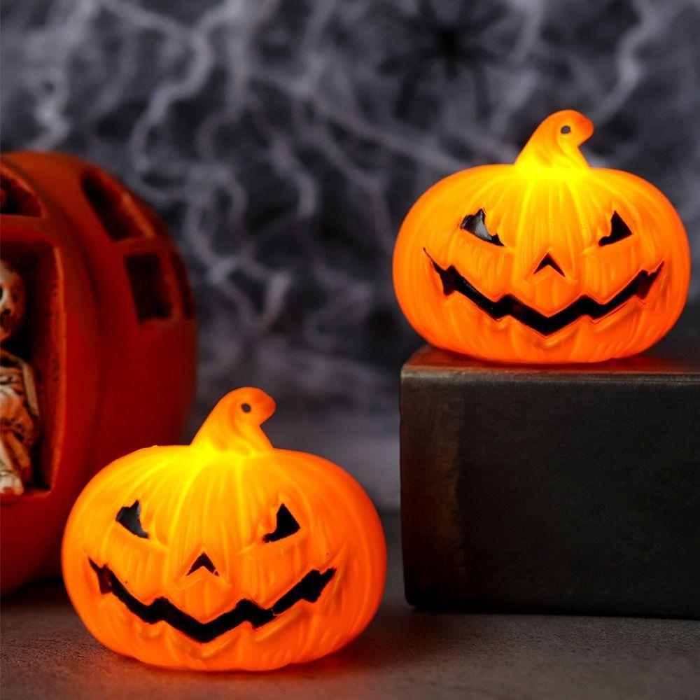 ABS Halloween Decoration LED Candle Lamp New Pumpkin Lamp Photography Props