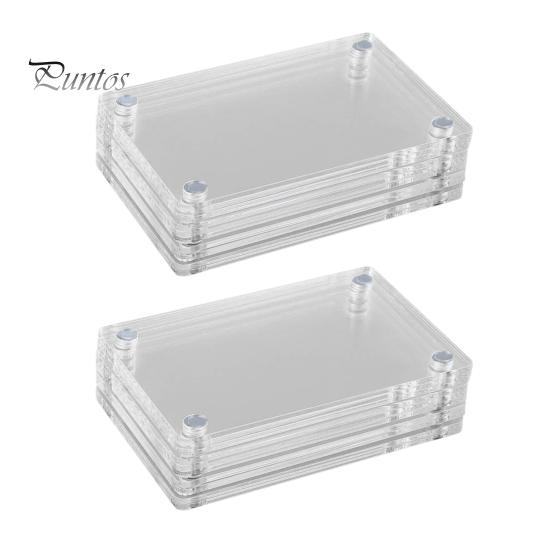 5/10/15 шт. 3-дюймовая магнитная фоторамка двухсторонняя для холодильника прозрачный акриловый держатель для моментальной пленки рамка для показа фотографий украшение