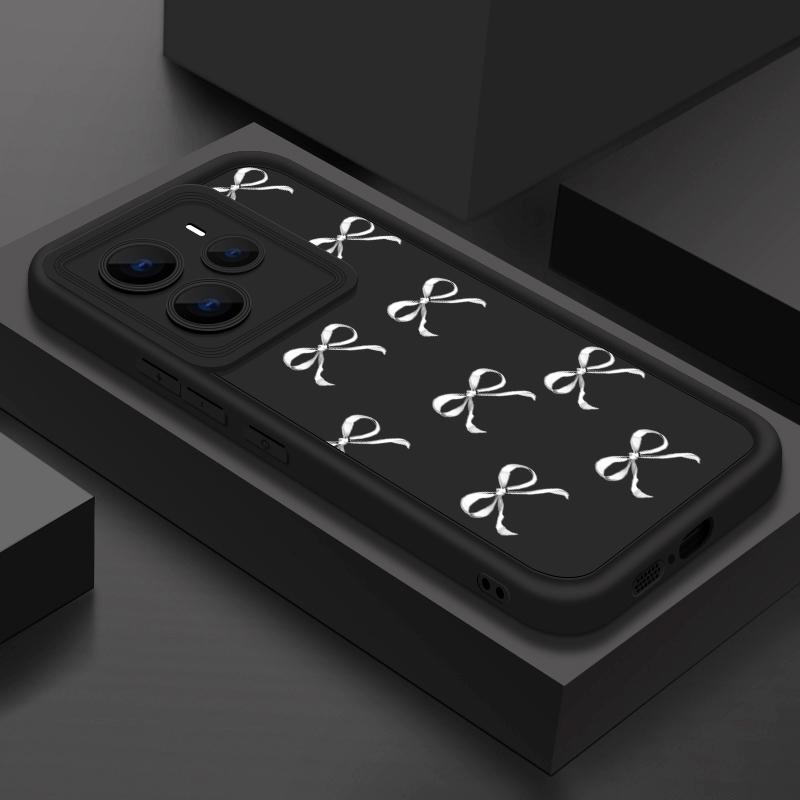 Bowknot Print TPU Soft Phone Case For Xiaomi 14T Pro 13T Poco X7 F6 X6 Redmi Note 14 Pro 13 12 11 Silicone Shockproof Lens Protection Bumper Cover