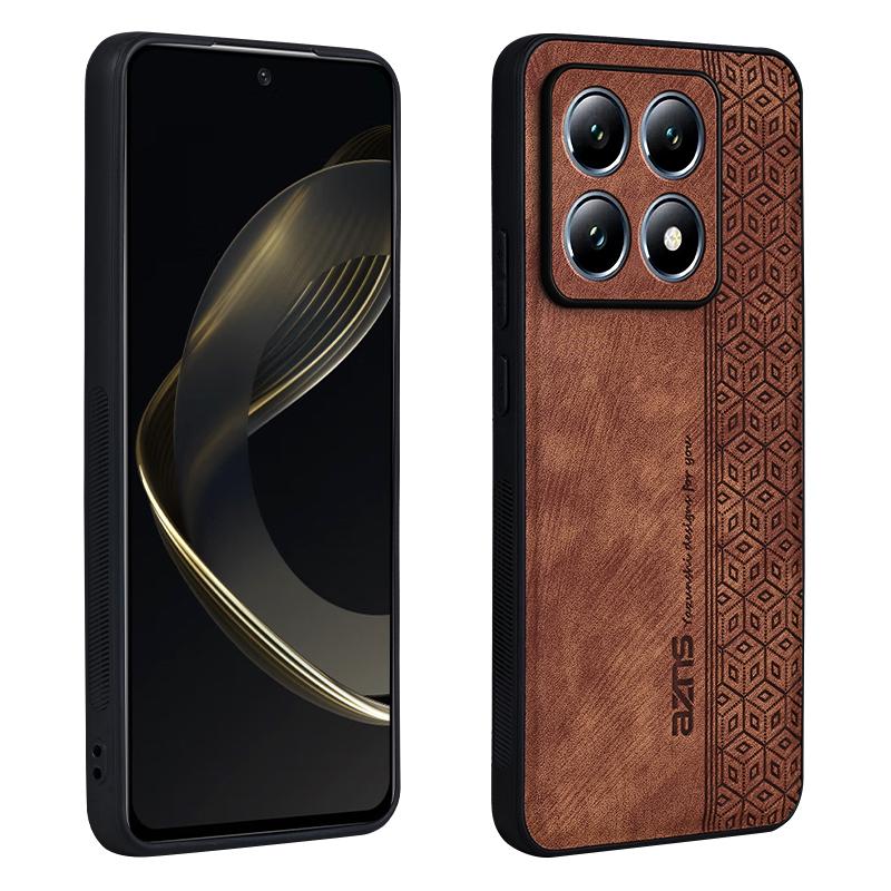 Для Xiaomi 14T 5G задняя крышка кожаный чехол для телефона бампер для Xiaomi 14T Coque Capa