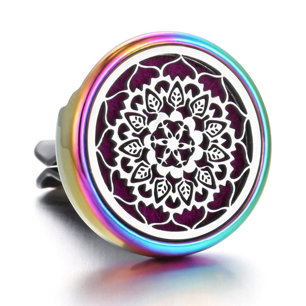 Stainless Steel Hollow Car Bracket Car Aromatherapy Trend Clip Life Tree Car Aromatherapy Clip Perfume Dispenser
