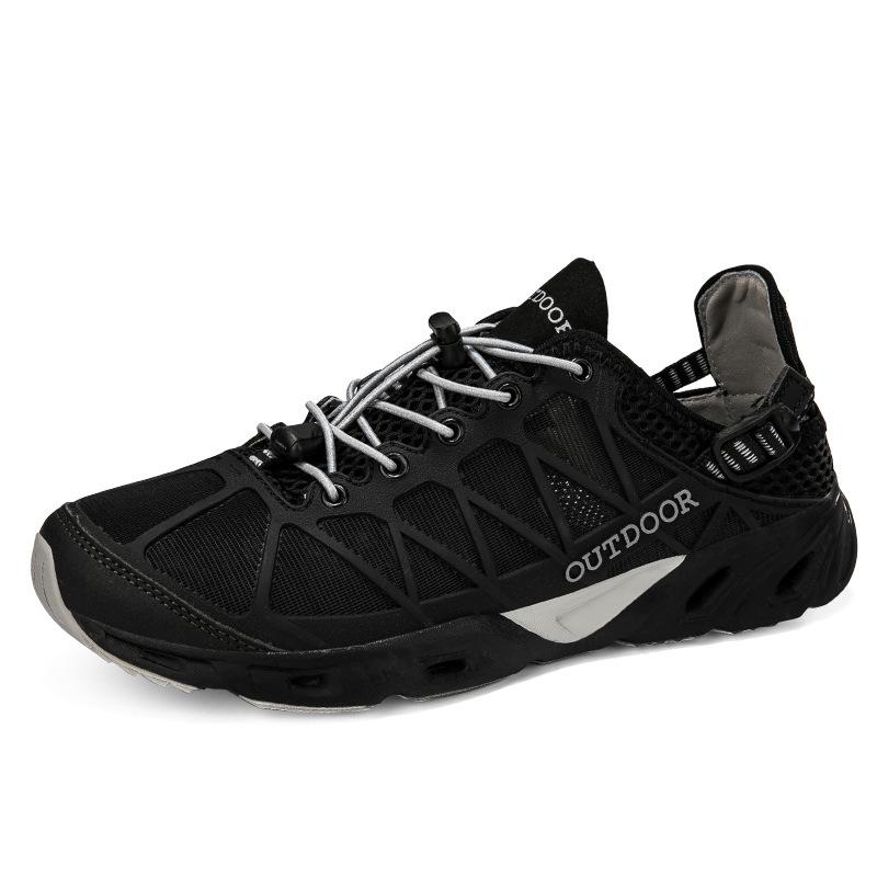 Новые уличные спортивные сандалии, дышащие wading shoes для улицы, с сетчатой структурой, полые, нескользящие, для путешествий