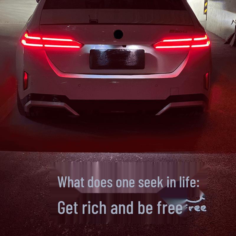 BMW License Plate Projection Lights: Compatible with 1, 3, 4, 5 Series, X1, iX3, X5, M3, M4 - Welcome Atmosphere Upgrade.