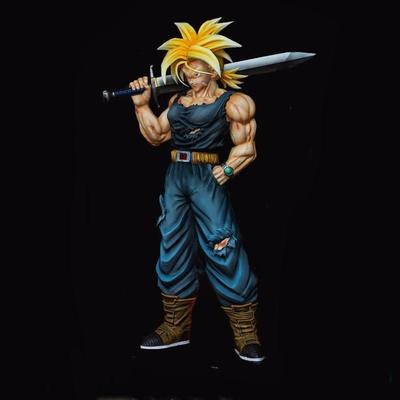 Аниме Dragon Ball Z Супер Сайян Тракс Боевая версия. ПВХ Фигурки Действия Игровые Статуэтки Коллекция DBZ Модель Детские Игрушки Кукла Подарки