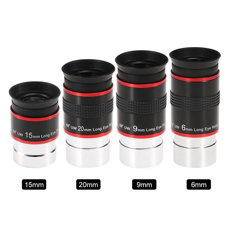 Telescope Eyepieces & Lenses 1.25Inch 68 Degree Wide Angle Eyepiece Planetary Lens