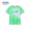 XTEP Kids' Breathable Quick-Dry Gradient Print Short Sleeve Knit Shirt