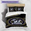 Melbourne Storm Printed 3PCS Bedding Set Soft Breathable Duvet Cover Pillowcases Set Washable Bedroom Decor Home Gift