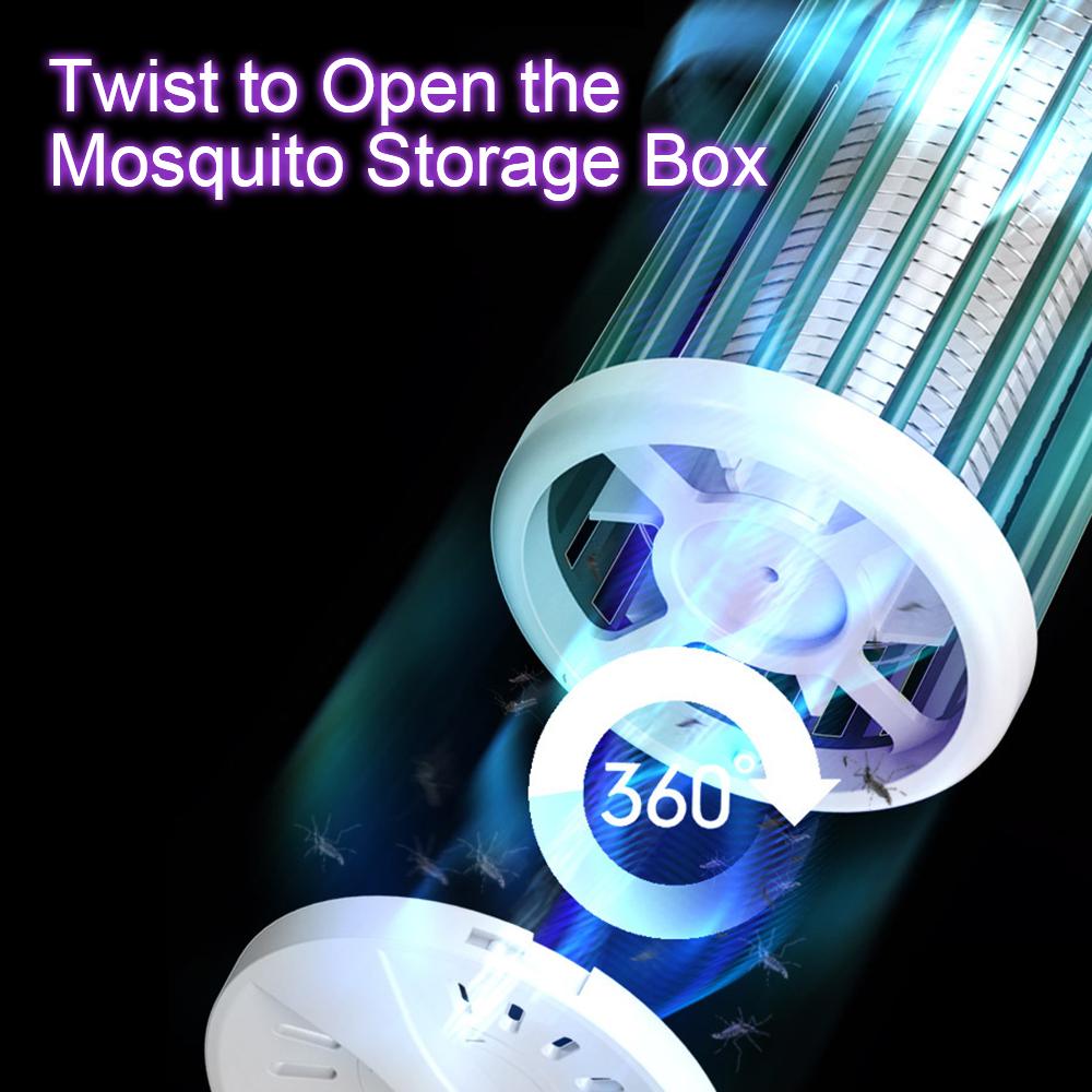 Репеллент от комаров, светодиодный портативный кемпинговый ловушка от мух, бесшумный электронный уничтожитель насекомых, перезаряжаемый комнатный уничтожитель насекомых