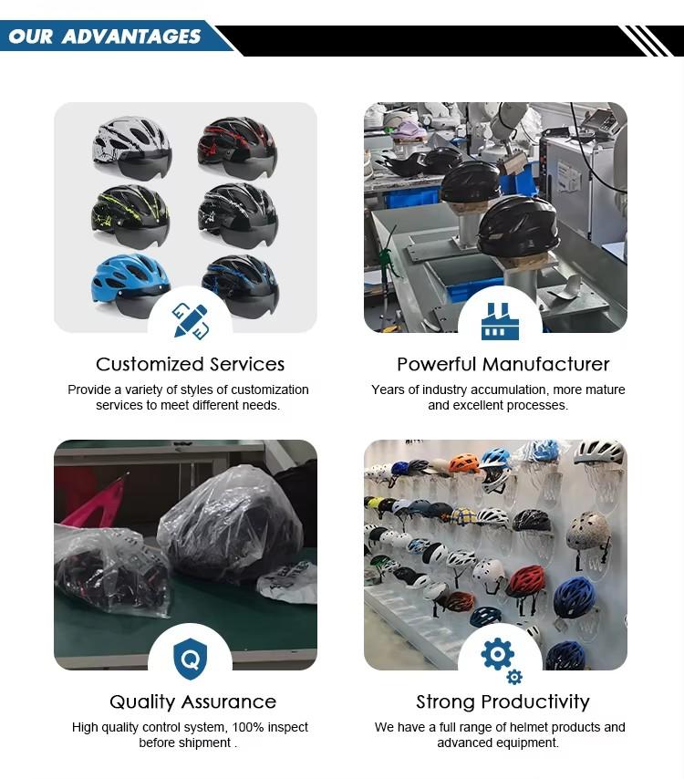 Large Size Adult Road Bike Helmet Adjustable Mountain Bicycle Helmet with Detachable Visor for Men Women