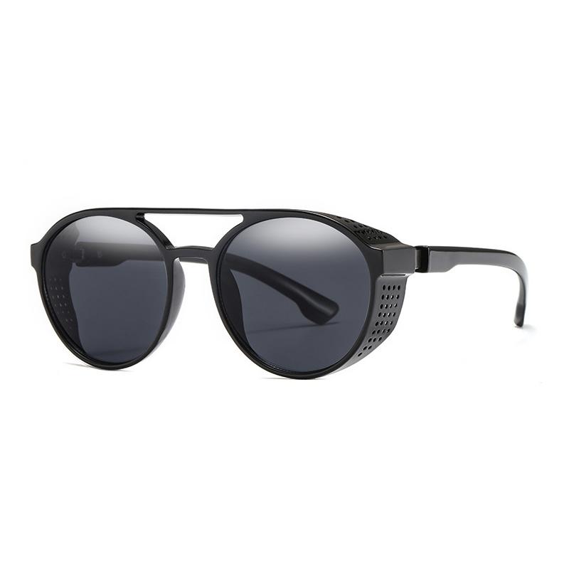 Классические солнцезащитные очки в стиле стимпанк, мужские дизайнерские винтажные металлические круглые солнцезащитные очки для мужчин, очки в стиле панк UV400