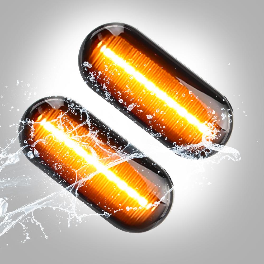 Мигающий индикатор бокового габарита для Volkswagen VW Golf Bora Passat Paul T5 Sharan Shar an 2 шт. светодиодный динамический указатель поворота Автомобильный светильник Автомобильные аксессуары