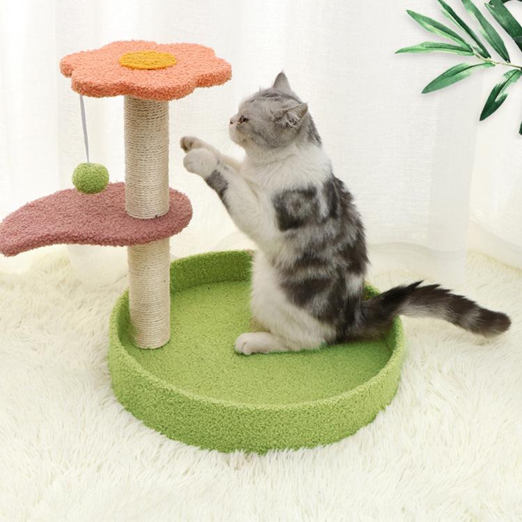 Цветная кошачья игровая башня для домашних животных, домик для кошки, кошачье дерево, интегрированная вилла, когтеточка, большая платформа для прыжков кошки, полка, игрушка