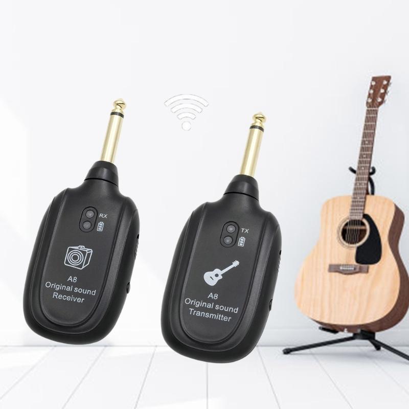 Wireless Guitar Transmitters Receiver UHF Wireless Guitar System Sound Wireless Transmitters Receiver for Guitar Bass