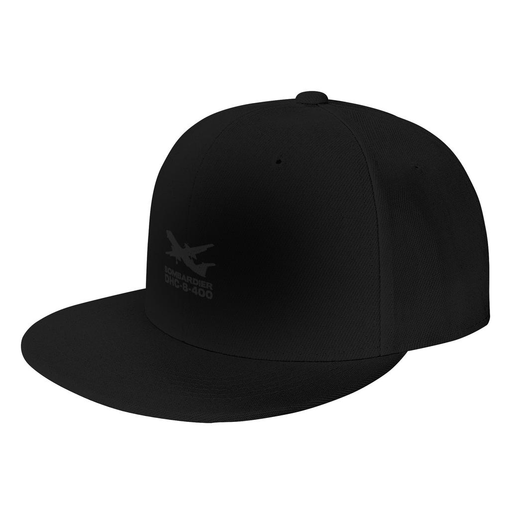 Fashion Bombardier Dash Silhouette Print (Black) Flat Brim Sun Hat Girlish Style Womens Visors