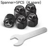 Mercedes Benz Car Tire Valve caps Emblem metal Cap Case For B/C/E/S Class A Class C200L GLC GLE CLA  accessories Car Styling U1