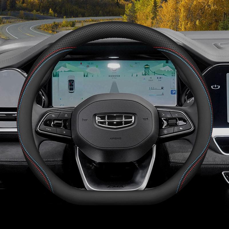 Чехол на руль Geely: Ультратонкий, всесезонный захват для салонов автомобилей Xingyue L, Xingrui, Emgrand, Binyue.