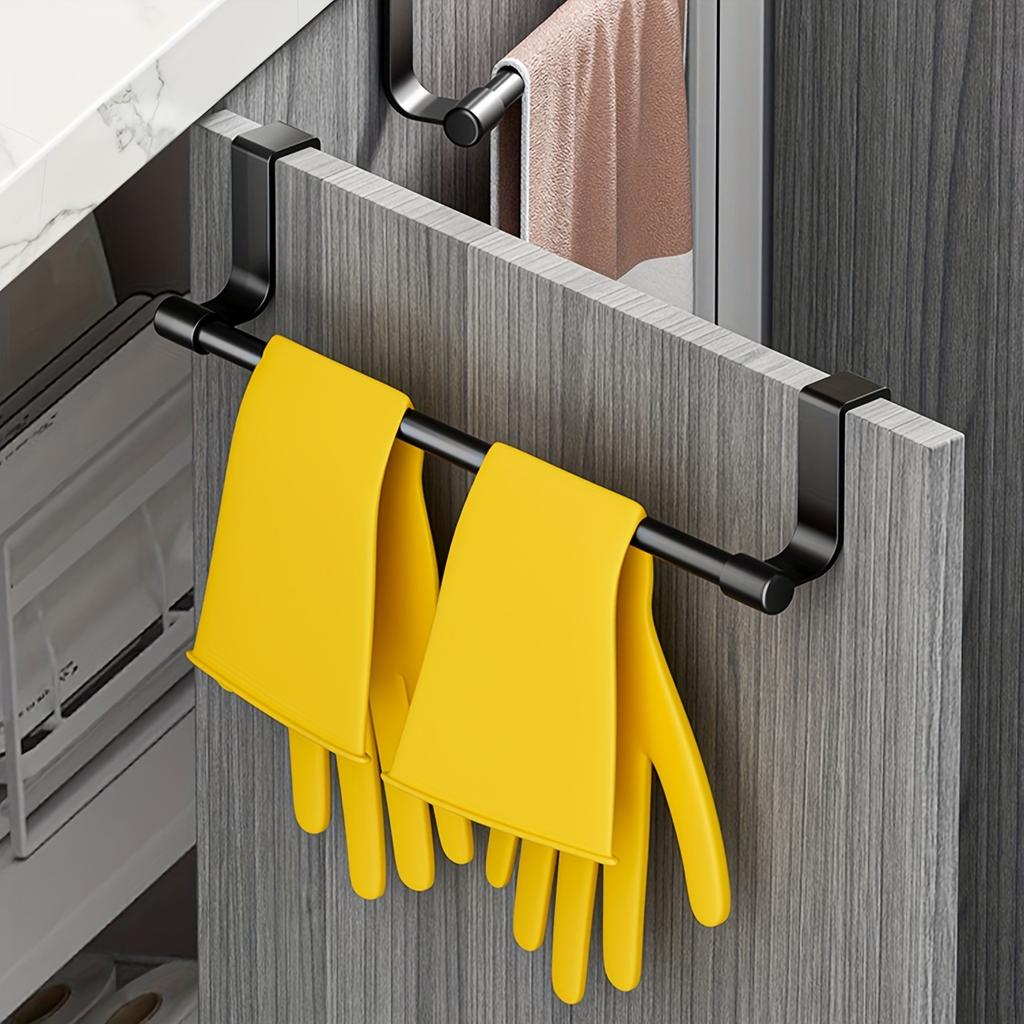Wall Mounted Kitchen Cabinet Towel Rack - A Space Saving Cloth Rack Suitable for Homes and Bathrooms,No Drilling Required