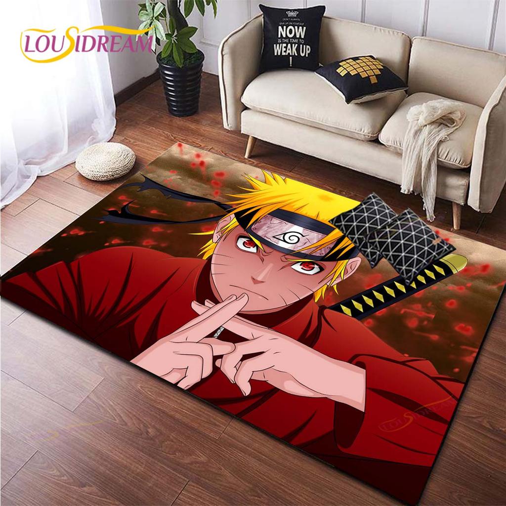 Anime Naruto Carpet Kids Carpets Living Room Tea Table Mats Bedroom Rug Washable Floor Mats Household Area Mat Dinosaur Rug